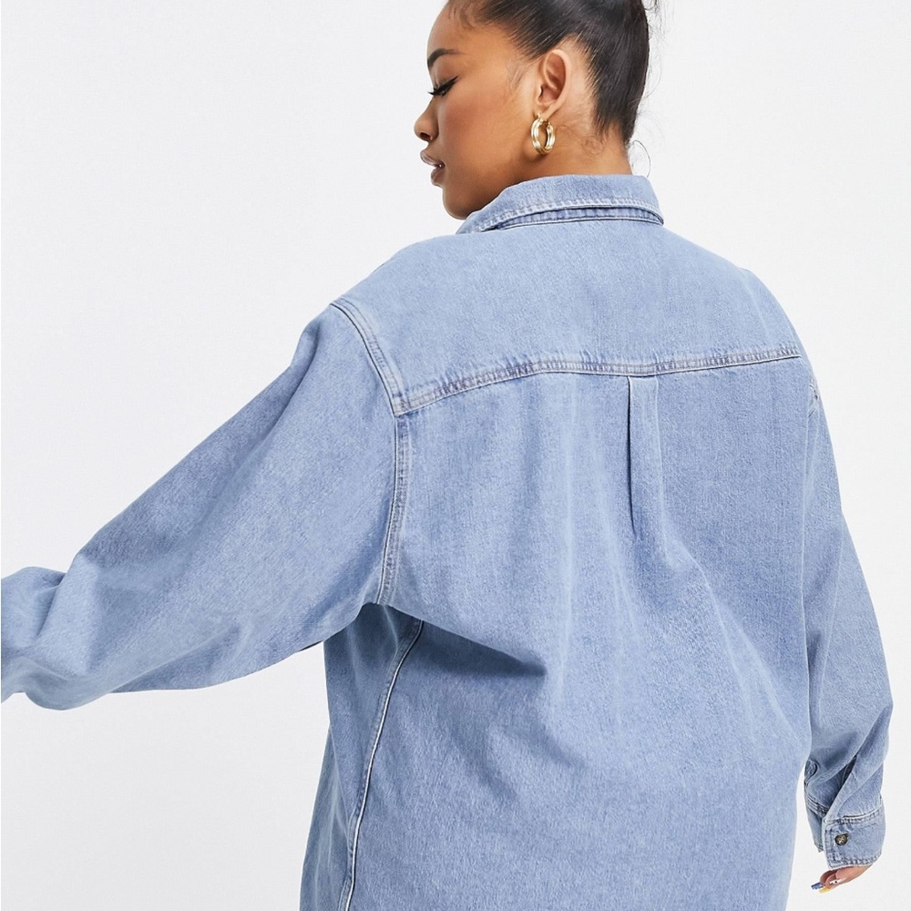 ASOS Curve Denim Shacket - Picture 2 of 4